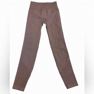 Lululemon pink brown leggings Sz 4 yoga gym fitness athletic